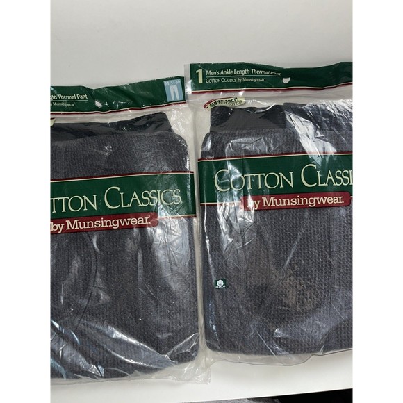 MunsingWear Other - 2 Vtg Munsingwear Ankle Length Thermal Underwear Pants Mens Medium 34-36 Grey